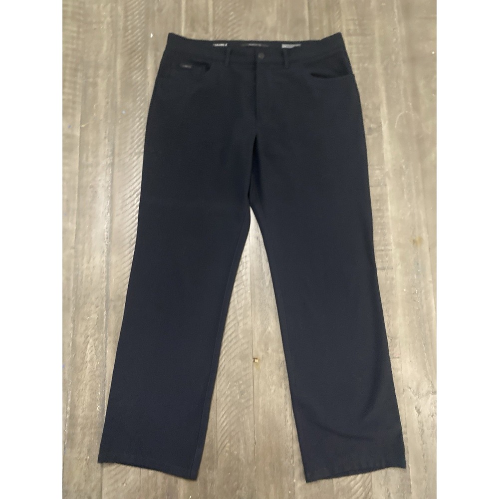 Alberto Tom Ceramica Pants Black Comfort Fit Size 36 (52 EU) Casual Stretch
